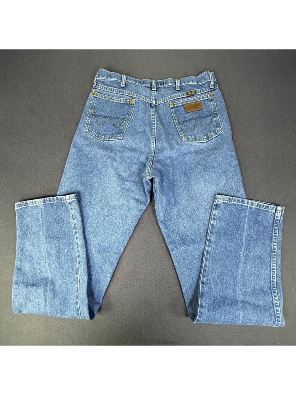 Wrangler George Strait Cowboy Cut Jeans Mens 35X34 Blue Denim Rodeo 13MGSHD